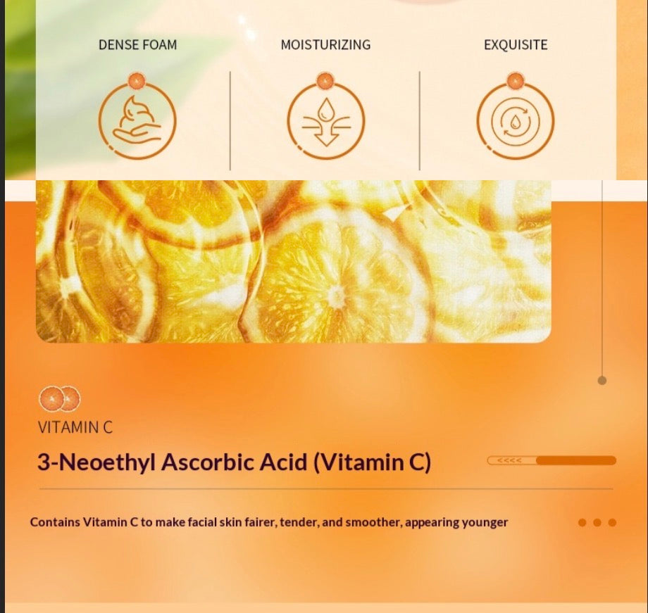 Lait Nettoyant Vitamine C - Nettoyant Visage Éclat