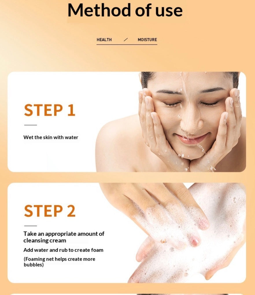 Lait Nettoyant Vitamine C - Nettoyant Visage Éclat