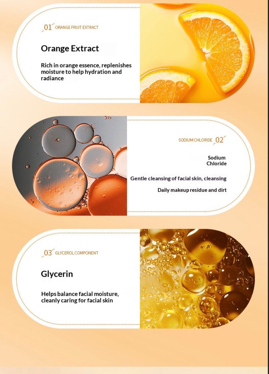 Lait Nettoyant Vitamine C - Nettoyant Visage Éclat